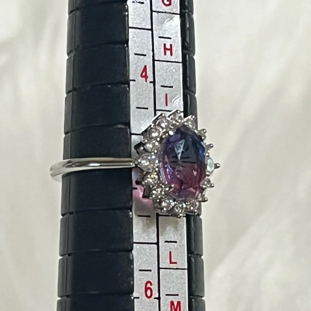 Fragrant Jewels Dual Tone Halo Ring